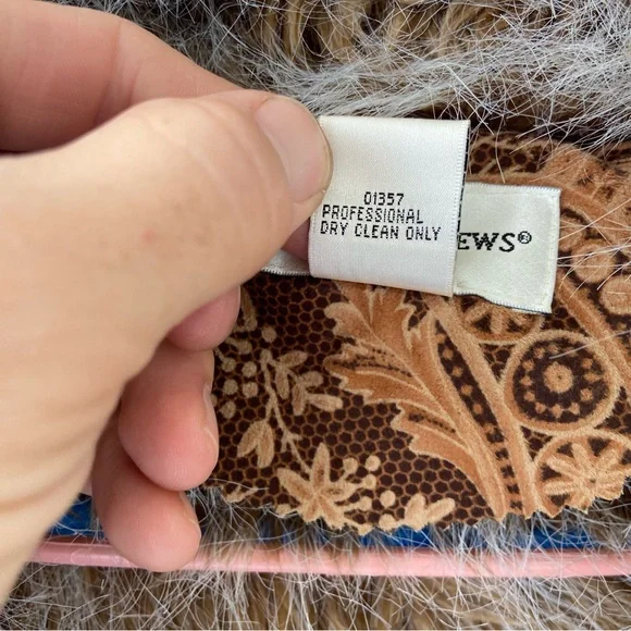 Rare Vintage PENNY LANE long Paisley floral 70’s boho look faux fur grail coat - Picture 6 of 6